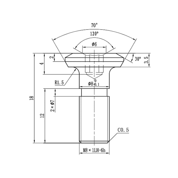 Hhip M5 X 14 Screw - 2100-0077