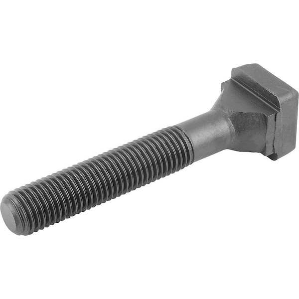Kipp Screw For T-Slot DIN787 D1=M20X55, L=80, Carbon Steel Black - K0699.12280