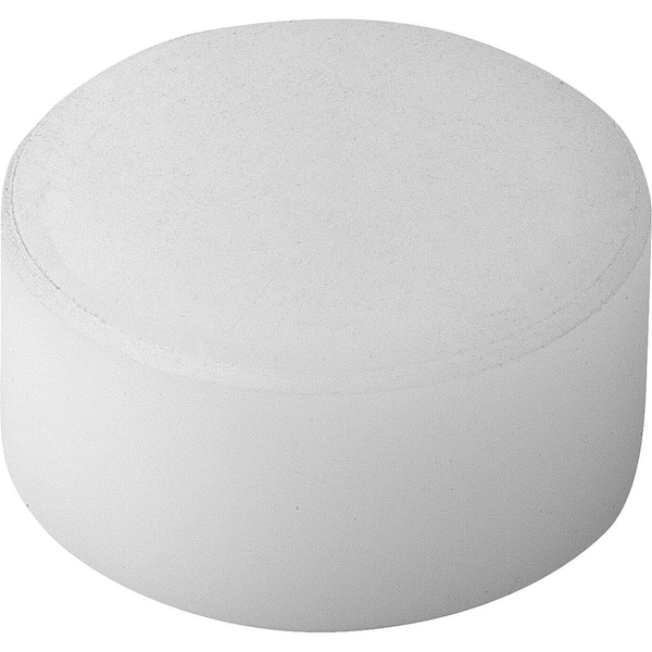 Kipp Grippers And Inserts Round D2=12, L3=12, Form:K Plane, Pom White - K0385.12129