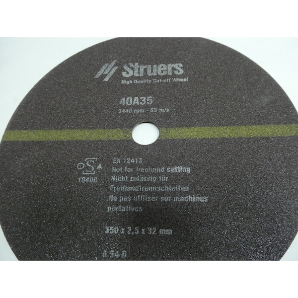 Caja de 10 ruedas de corte de 32 mm 350 mm 2.5 mm - 40009125 40A35 de Struers