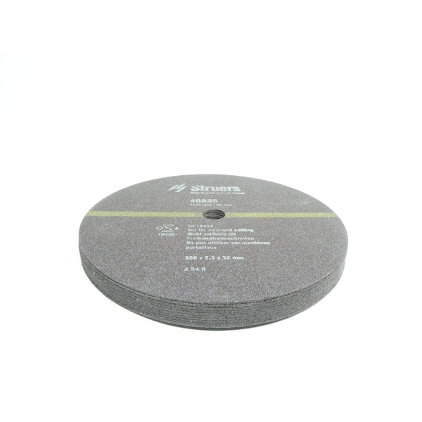 Caja de 10 ruedas de corte de 32 mm 350 mm 2.5 mm - 40009125 40A35 de Struers