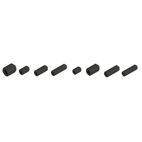 Micro 100 SET SCREW 8/32  X 3/8 CUP POINT, BLK ALLOY (10PC) - 41284