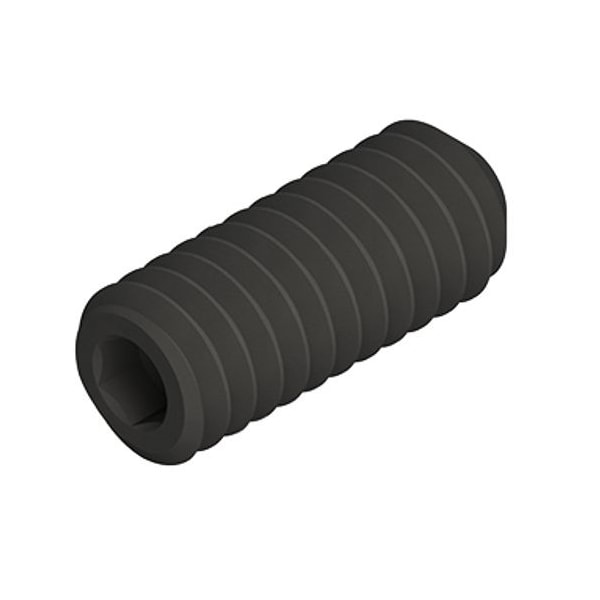 Micro 100 SET SCREW 8/32  X 3/8 CUP POINT, BLK ALLOY (10PC) - 41284