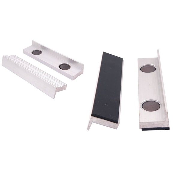Hhip 4 Pieces in Aluminum & Rubber Soft Vise Jaws With Magnets - 9999-0029