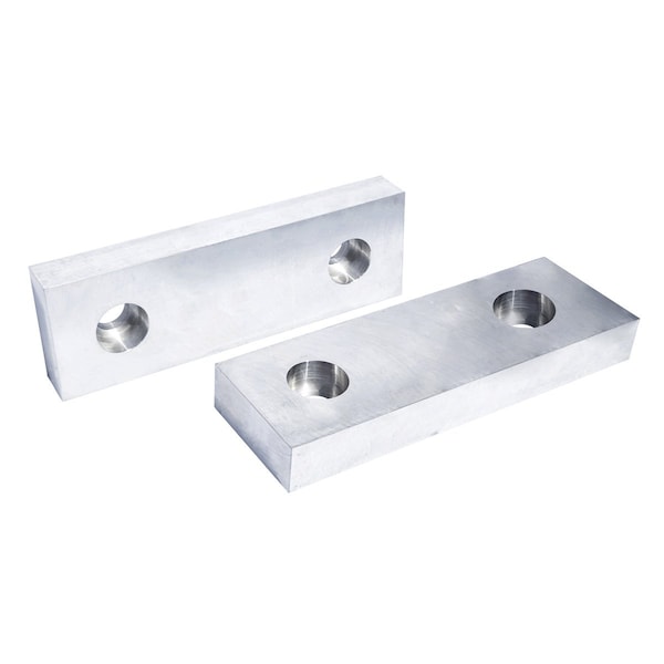 Hhip 6-1/8 in. L X 2 in. H X 1 in. Aluminum Soft Vise Jaw Set - 3900-2293