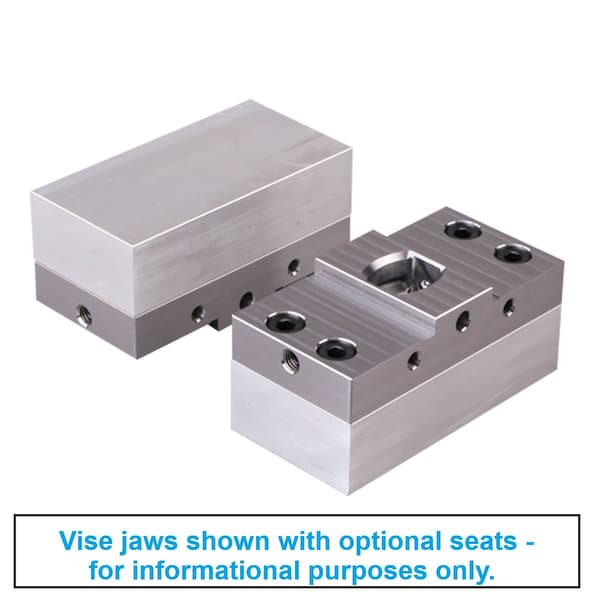 Hhip Aluminum Soft Jaws For 5-Axis Self-Center Vise With 2.95in Jaw Width - 3900-2240