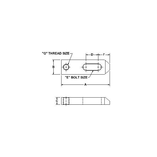 Te-Co Taper Nose End Clamp 3/4X5 - 30956