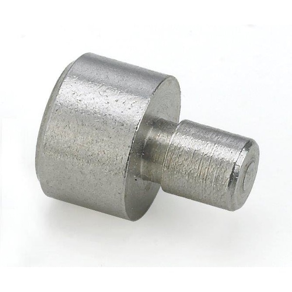 Morton Stainless Steel Round Rest Button, 3/8in Diameter, 1/2in High - 2377