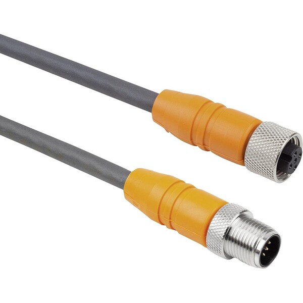 Kipp Connector, Shielded, Form:F Plug & Socket Straight, M12X1, D1=14, 5, D2=14, 5, P=10000, N=5X0, 34 - K1482.1211235X10000
