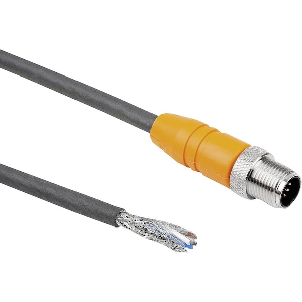Kipp Connector, Shielded, Form:C Plugs Straight, M12X1, D2=14, 5, P=2000, N=5X0, 34 Mm², L2=46, 75, Tpu - K1482.1235X2000