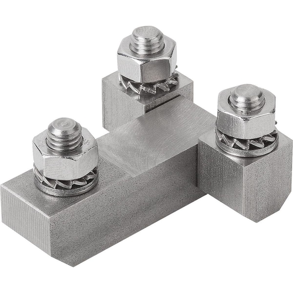 Kipp Square Hinge Long Version W Fastening Nut D1=M06, Stainless Steel 1.4305, B=40, 2, A=45, A1=30, A2=10 - K1338.10630028