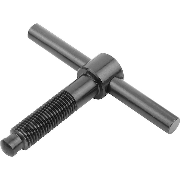Kipp T-Thrust Screw Fixed T-Bar D1=M08 Steel - K0756.108X60