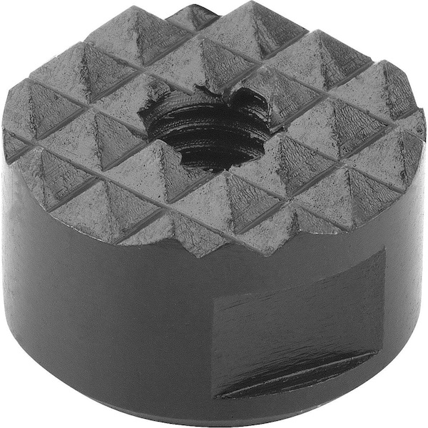 Kipp Grippers And Inserts Round D2=20, L3=10, Form:F Serrated, Tool Steel Hardened And Black Oxid Fi - K0385.2010