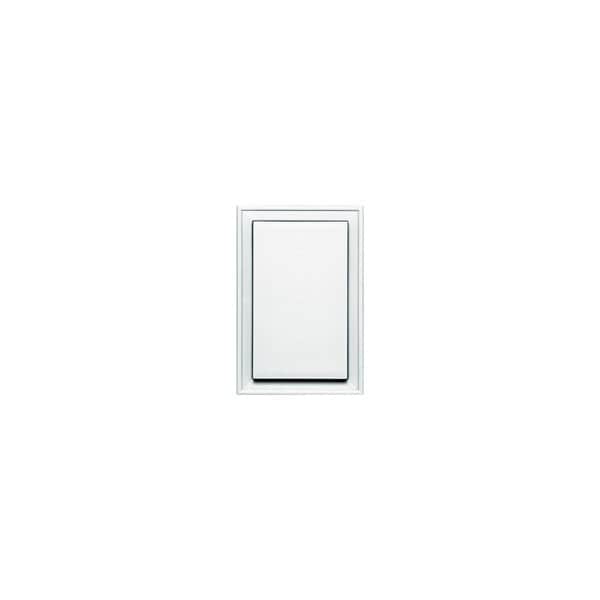 Builders Edge BUILDERS EDGE 130020001001 Mounting Block, 8-1/8 in W, White - 130020001001