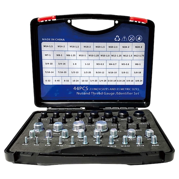 Hhip 44 Piece #61in & M3M24 Metric Thread Detective Set - 4901-0036