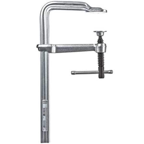Bessey ClassiX All?Steel Screw Clamp, 12 in, 5-1/2 in Throat, Sliding Arm Bar Clamp, Standard Swivel Pad - GS30K