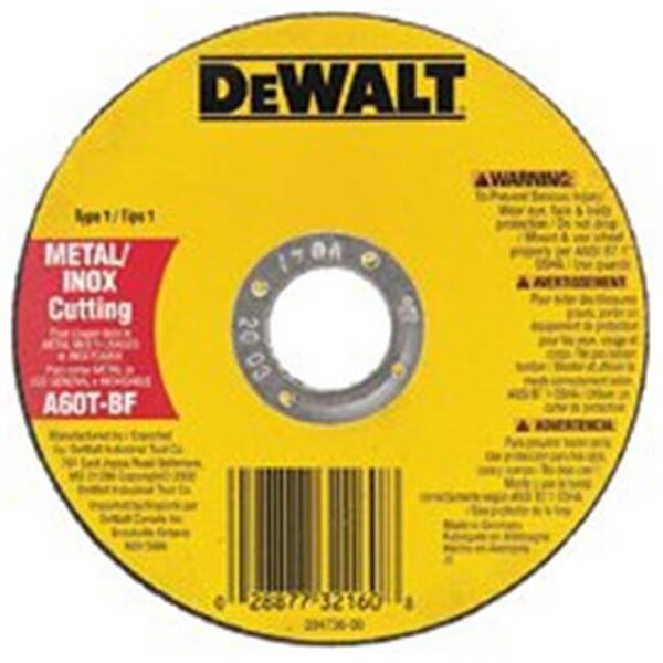 Dewalt 115-DW8065 7 x 0.045 x 0.88 pulgadas Rueda de corte delgada de metal - Tipo 1 - 115-DW8065