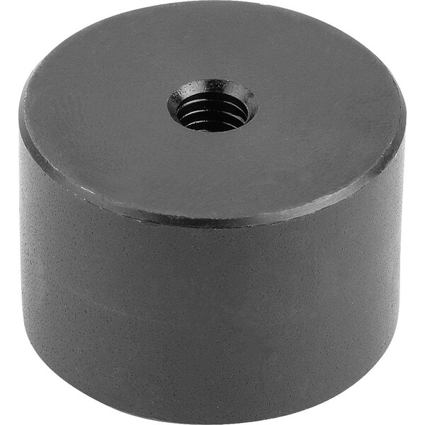 Kipp Pivot Bearing W. Threaded Pin, D=M06, D1=30, Steel  Black Oxidized - K1507.3006X04