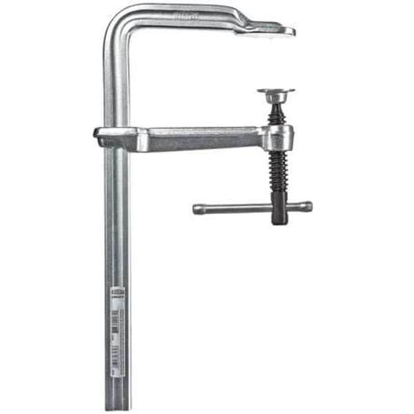 Bessey 8 in Bar Clamp, Tempered Drop-Forged Steel Handle and 4 in Throat Depth - GS20K