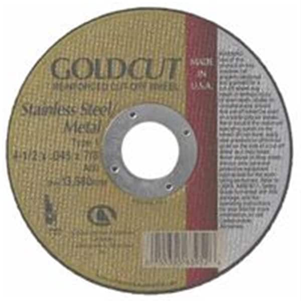 Rueda de corte Carborundum - 4.5 pulgadas de diámetro - .045 pulgadas de grosor - 60 granos de óxido de aluminio - 481-05539563952