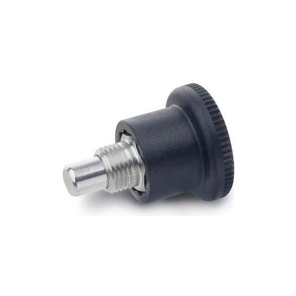 J.W. Winco Indexing Plunger Mini w/ Hidden Lock SS 4.5x12.0N Pressure M8x0.75 Thread 5x5mm Pin - 8XRK7