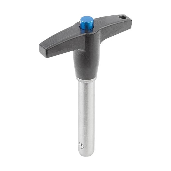 Kipp Ball lock pins with T-grip, self-locking - K0366.25110070