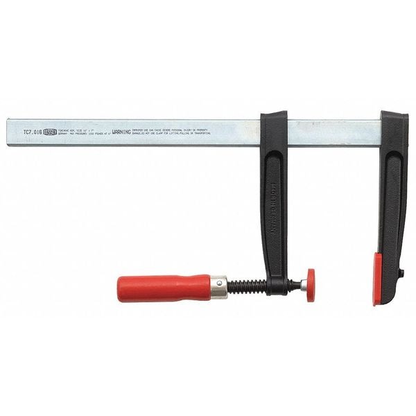 Bessey 16" Bar Clamp, Wood Handle and 7" Throat Depth - TC7.016