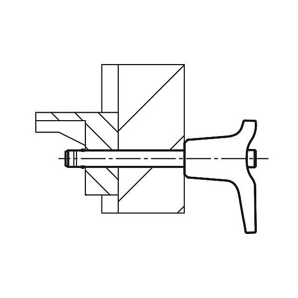 Kipp Ball Lock Pins with L-grip, self-locking, precipitation hardened - K0792.113510035