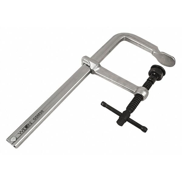 Wilton 12 in Bar Clamp, Drop Forged Steel Handle and 5 1/2 in Throat Depth - GSM30