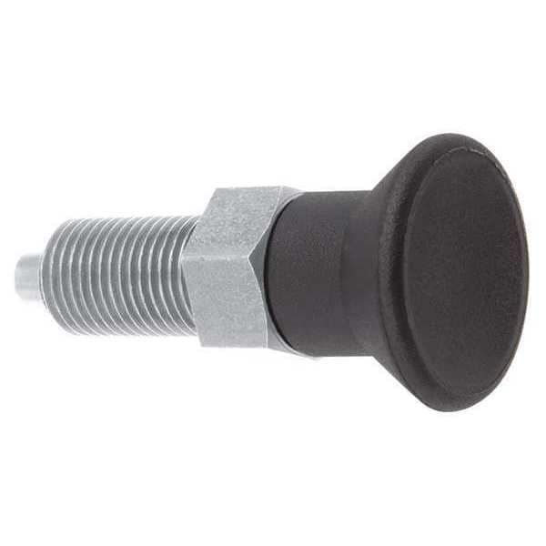 Kipp Indexing Plunger D1= 3/8-24, D=5, Style A, Non-Lockout wo Locknut, Stainless Steel Hardened - K0338.01105AL