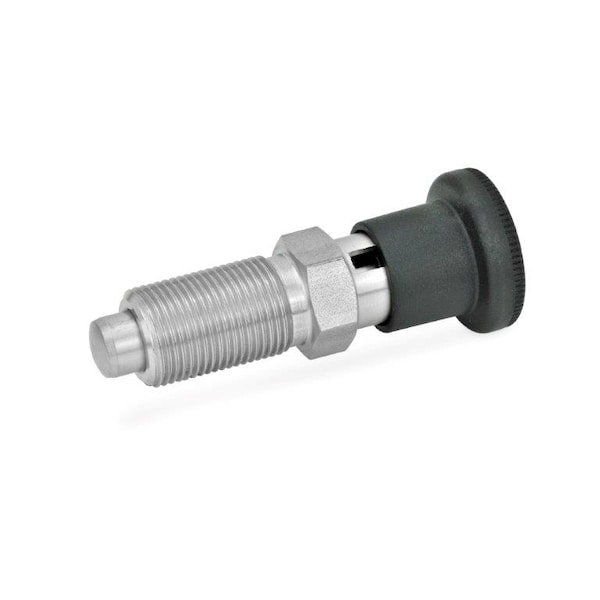 J.W. Winco GN817-5-5-M10X1-C-NI Indexing Plunger - 817-5-5-M10X1-C-NI