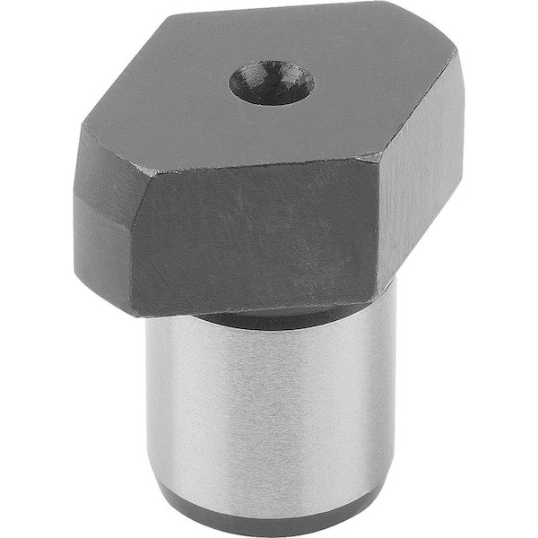 Kipp Positioning Pin Milled Free D1=14, 5 Tool Steel, Black Oxidized, D2=8 - K0355.081