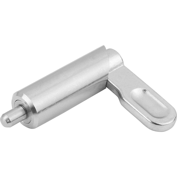 Kipp Cam-Action Indexing Plung Smooth Version, D=6, D1=12, Form:E, Stainless Steel - K0640.1080612
