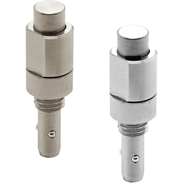 Kipp Ball Lock Pin Without Head, D1=6, L1=19, Stainless Steel Bright, Comp:Stainless Steel - K1063.16212
