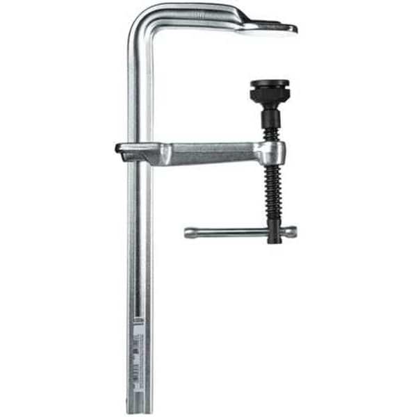 Bessey 24 in Bar Clamp, Tempered Drop-Forged Steel Handle and 4 3/4 in Throat Depth - GSL60