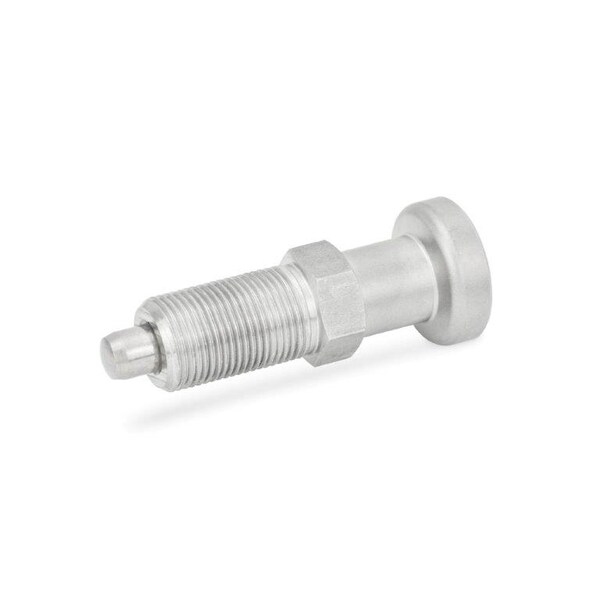 J.W. Winco GN617-5-3/8X24-AN-NI Indexing Plunger - 617-5-3/8X24-AN-NI