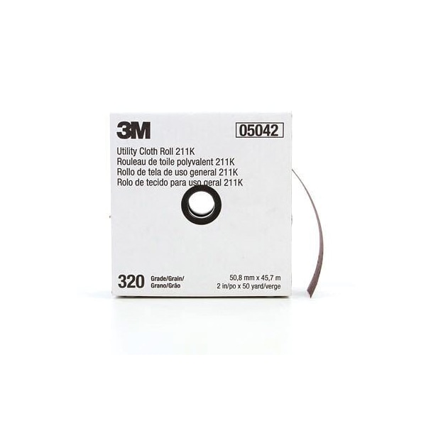 Rollo de tela de uso general 3M 211K, 2 pulgadas x 50 yardas, 80 J-peso - 7000118332