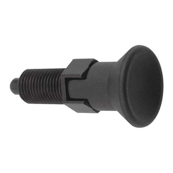 Kipp Indexing Plunger D1= 5/16-24, D=4, Style C, Lockout Type wo Locknut, Steel Hardened - K0338.3004AK