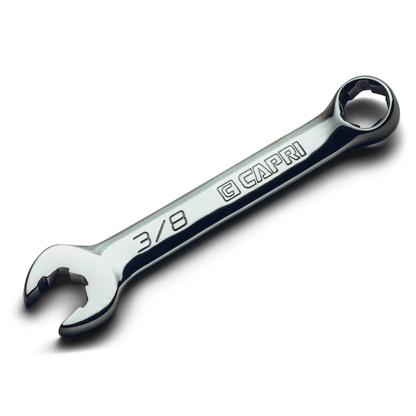 Llave combinada de cabezal corto Pro WaveDrive de 3/8 pulgadas de Capri Tools para pernos regulares y redondos - CP11750-S38SB