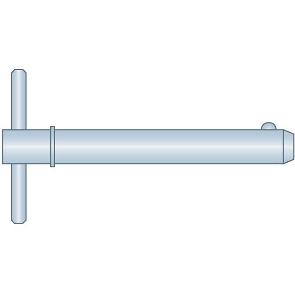 Heritage Industrial Detent Pin 5/8 x 3-1/2 Shldr Stop MCS ZC - DTP-0625-3500ST