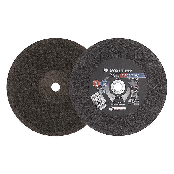 Rueda de corte de Walter Surface Technologies, T1 12"x1/8"x1" A-24-Fc - 10B123