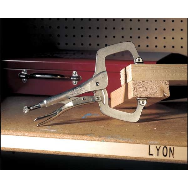 Irwin Vise-Grip Locking C-Clamp, 6 in, With Swivel Pads, Easy Release Trigger, Alloy Steel - 6SP