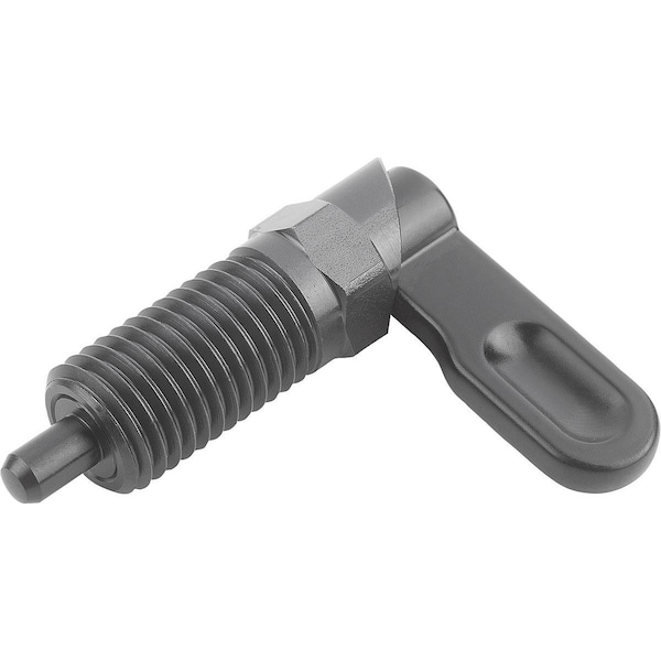 Kipp Cam-Action Indexing Plung W. Stop, Left, D=4, M10, Form:C, Steel - K1284.1060410