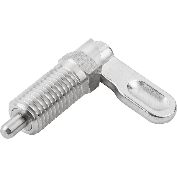 Kipp Cam-Action Indexing Plung W. Stop, Left, D=6, M16, Form:A, Stainless Steel - K1285.1040616