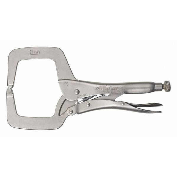 Irwin Vise-Grip 11" Locking C-Clamp, 11R, Easy Release Trigger, 3-3/8" Jaw Opening, Alloy Steel - 11R