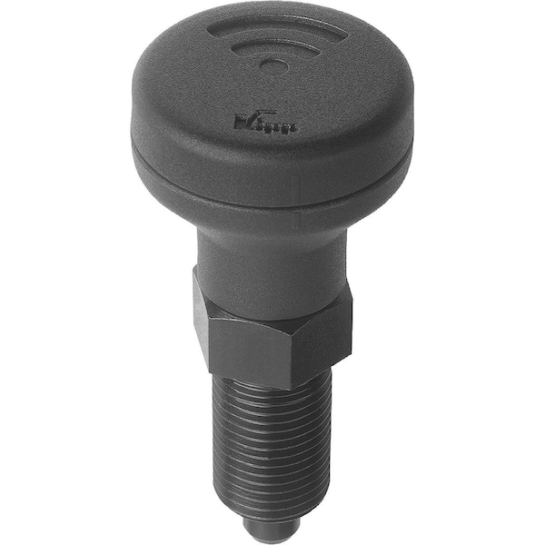 Kipp Indexing Plunger W Sensor, Size:4, M20X1, 5, D=10, Form:A Wo Locking Slot Wo Locknu, Steel Hardened,  - K1495.1410