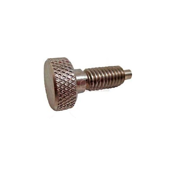J.W. Winco Knurled Retractable Plunger SS Body SS Nose 1x6lbs Pressure 5/16-18 Thread - 5THS3
