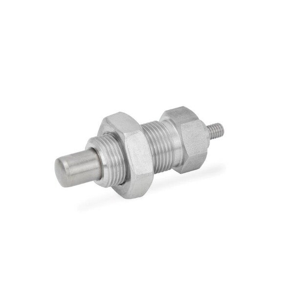 J.W. Winco GN817-10-12-M16X1.5-GK-NI Indexing Plunger - 817-10-12-M16X1.5-GK-NI