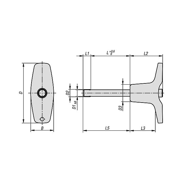 Kipp Ball lock pin, cast zinc handle - K0793.208216050