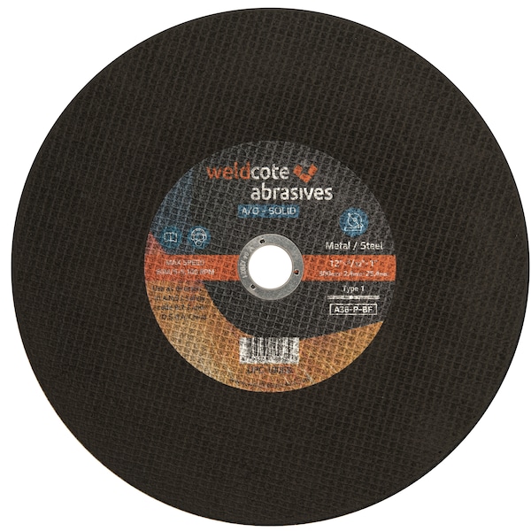Rueda de Corte Weldcote 123/321 A36-P-Bf Doble Reforzada para Sierra de Corte - A-Solid - 10068